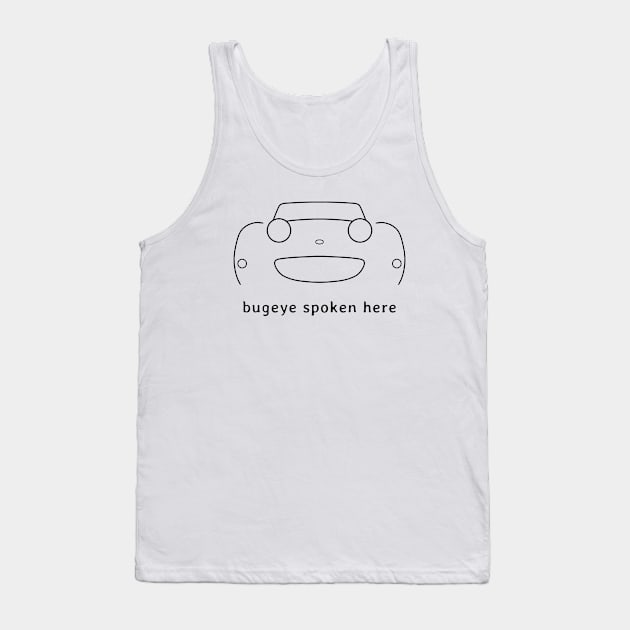 Austin Healey Sprite 1960s British classic car "bugeye spoken here" black Tank Top by soitwouldseem